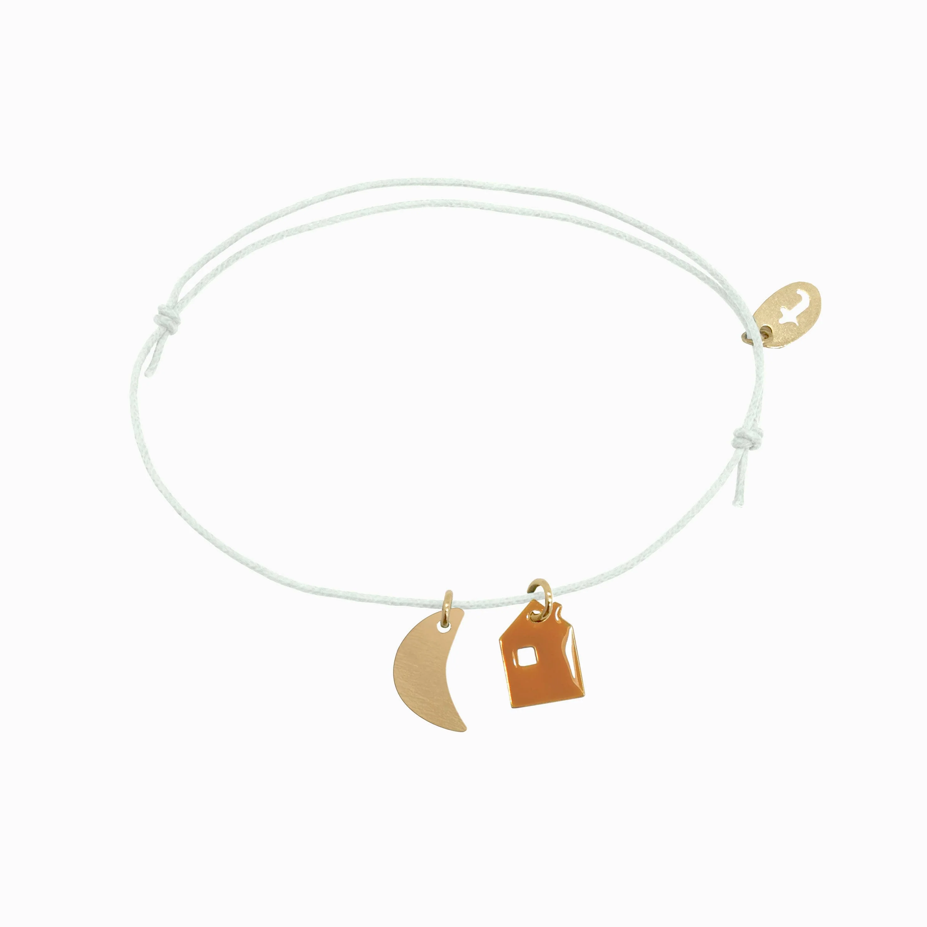 HOME House and Moon Armband (Karamell)