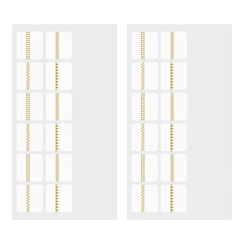index clips / Labels - Index Label Chiratto Pattern Gold - Image 2