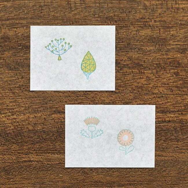 JIZAI Clear Stamp BOX Coloring set Flowers - Image 3