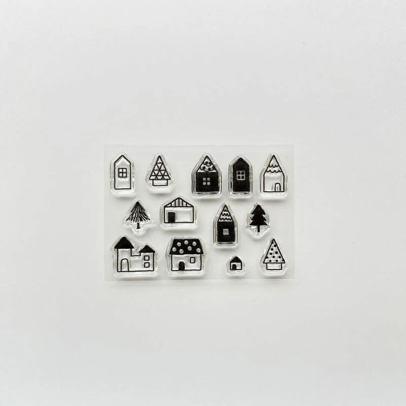 JIZAI Clear Stamp POCKET Houses 01 - Image 2