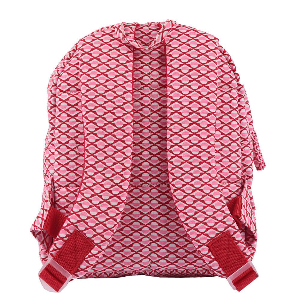 Kindergarten- Rucksack mit grafischem Muster in rosa und rot - Image 3