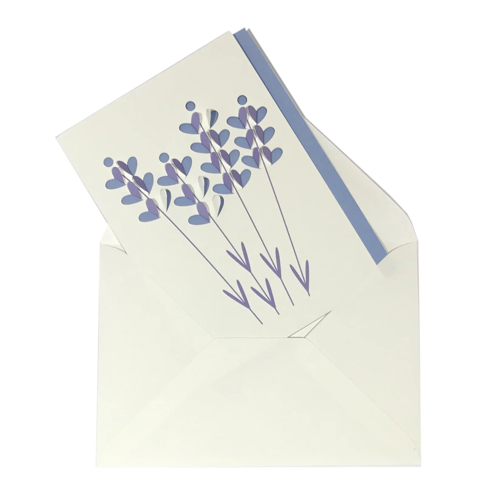 Lavendel Fold Out Karte