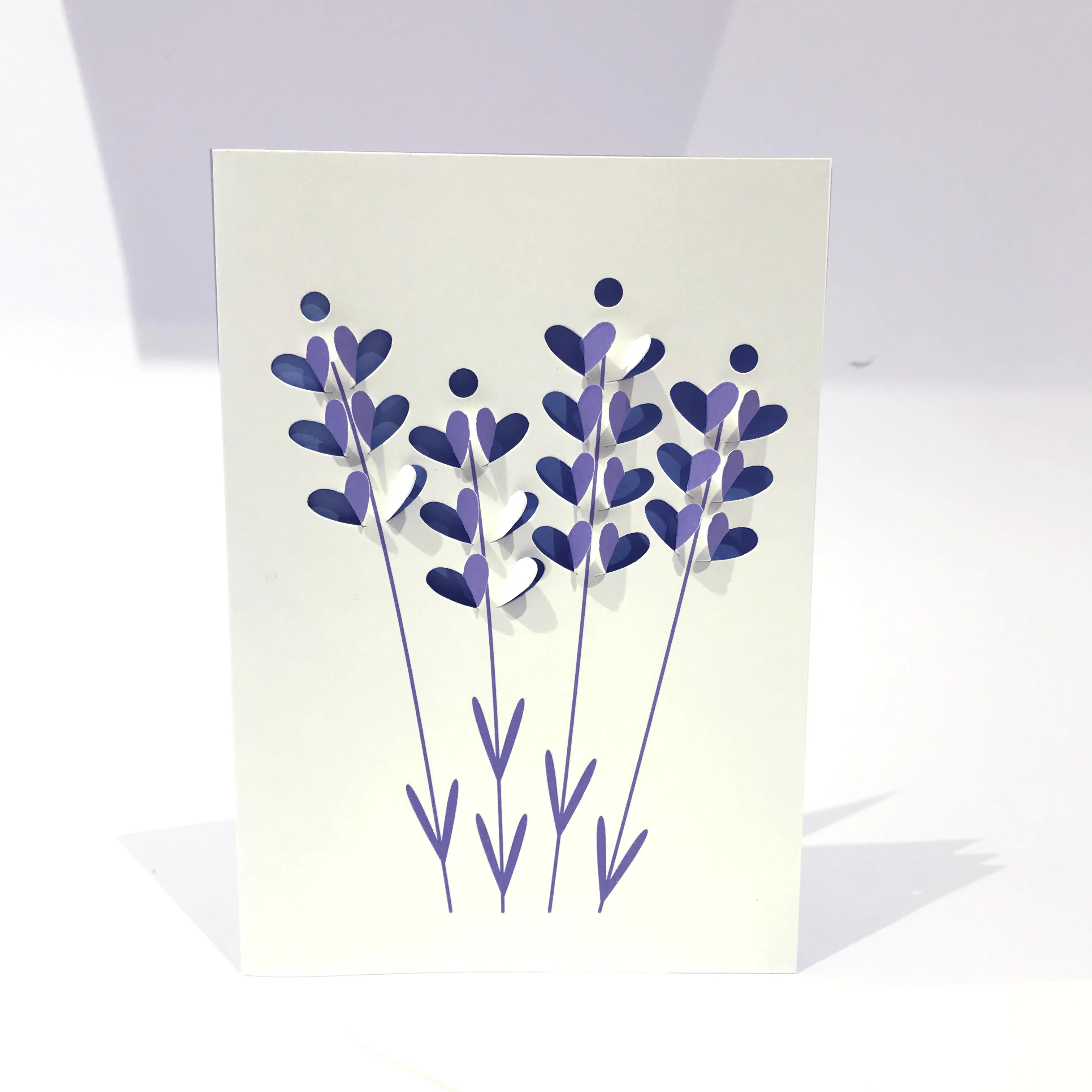 Lavendel Fold Out Karte - Image 3