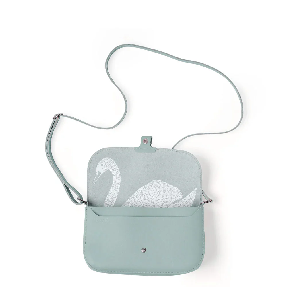 Lederhandtasche Wild Swan - dusty green hellblau - Image 2