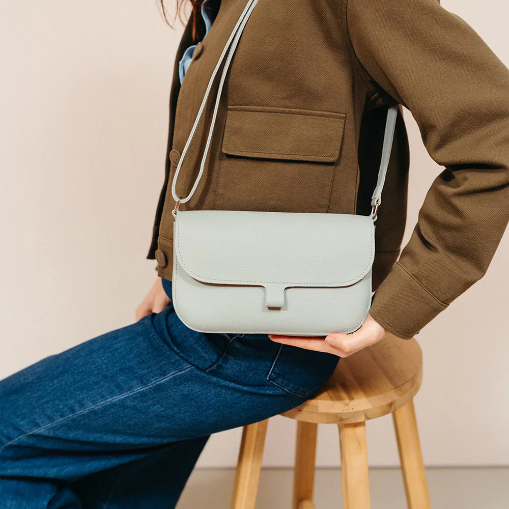 Lederhandtasche Wild Swan - dusty green hellblau - Image 4
