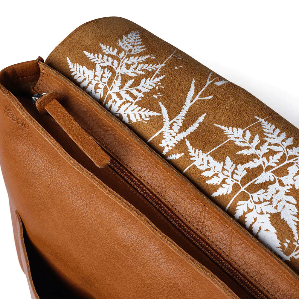 Lederrucksack Come Along Cognac used look - Image 3