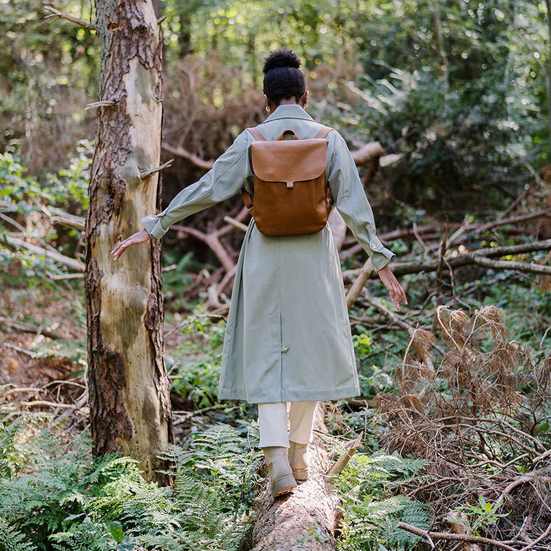 Lederrucksack Come Along Cognac used look - Image 6