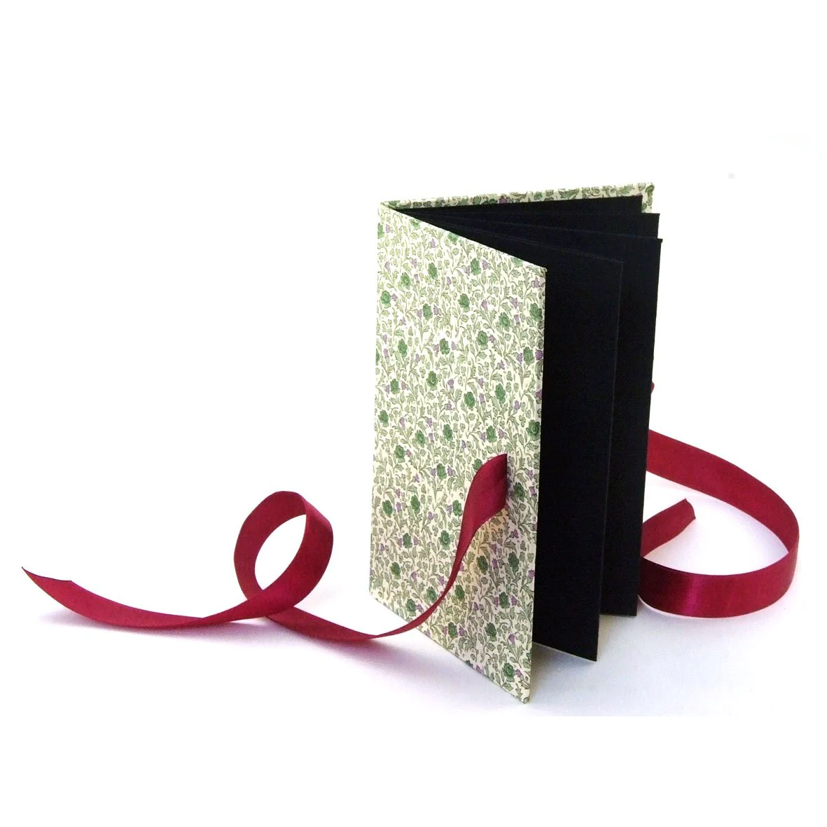 Leporello Moosröschen grün weinrot - Image 3