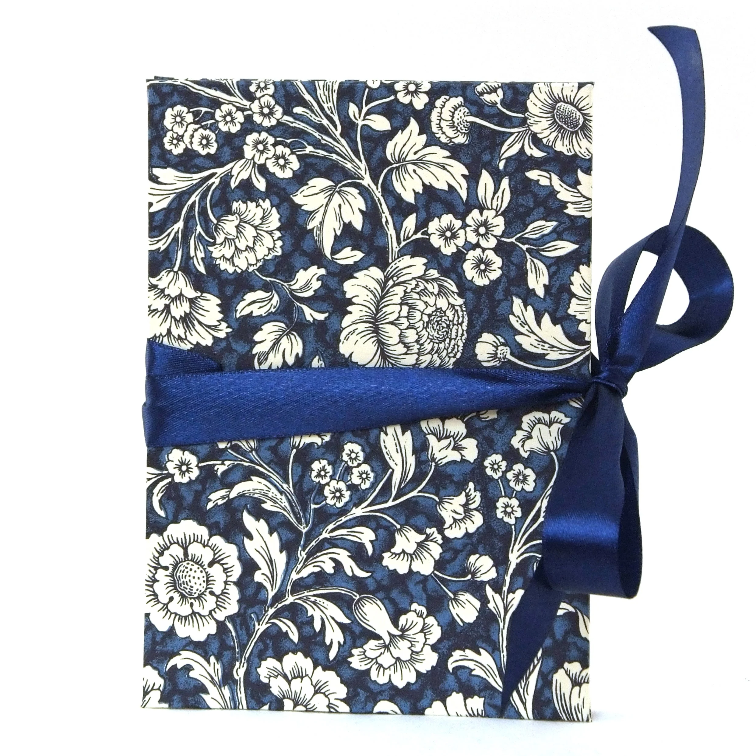 Leporello Renaissance Blumen blau