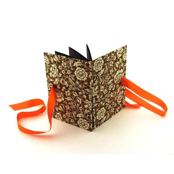 Leporello Renaissance Blumen braun orange - Image 3