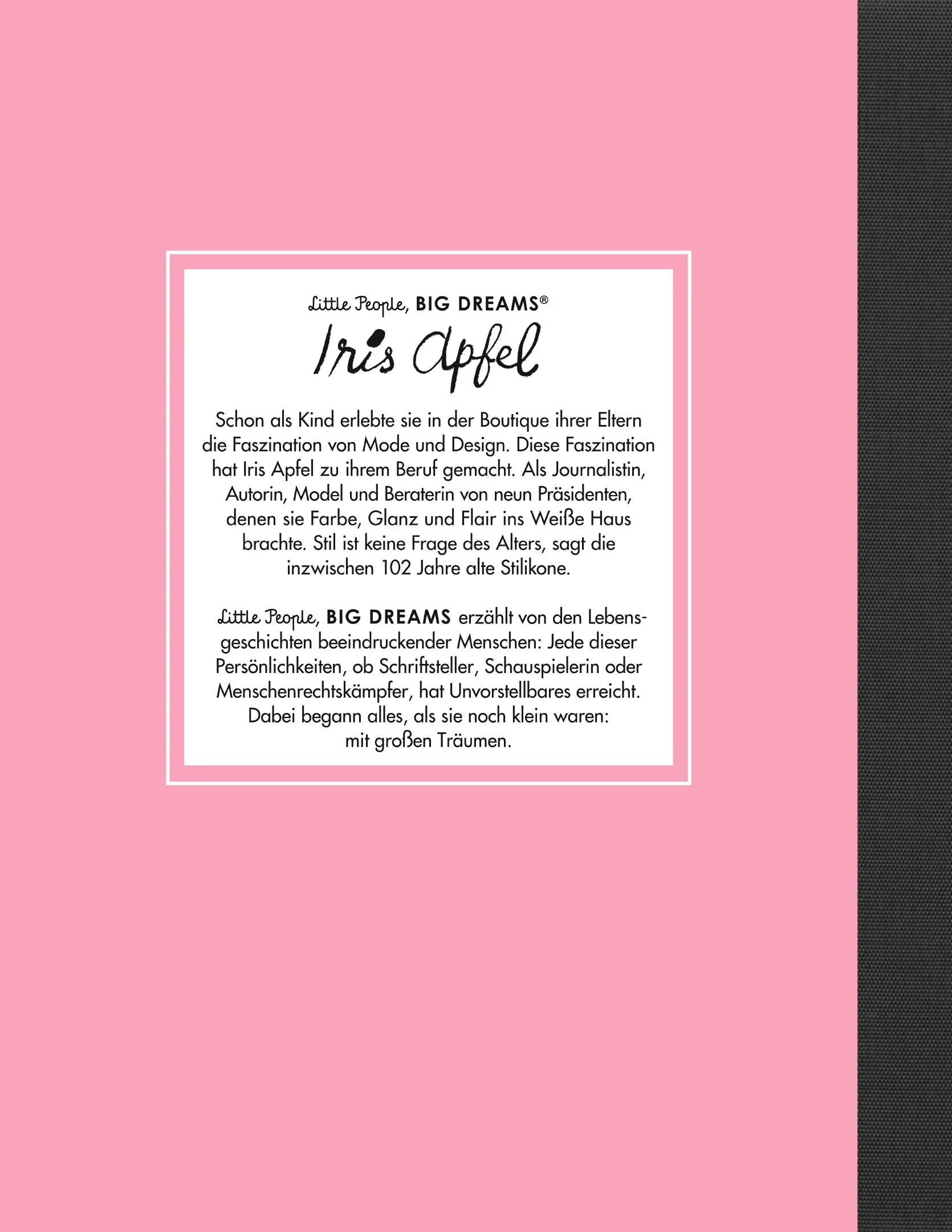 Little People, Big Dreams auf Deutsch: Iris Apfel - Image 3