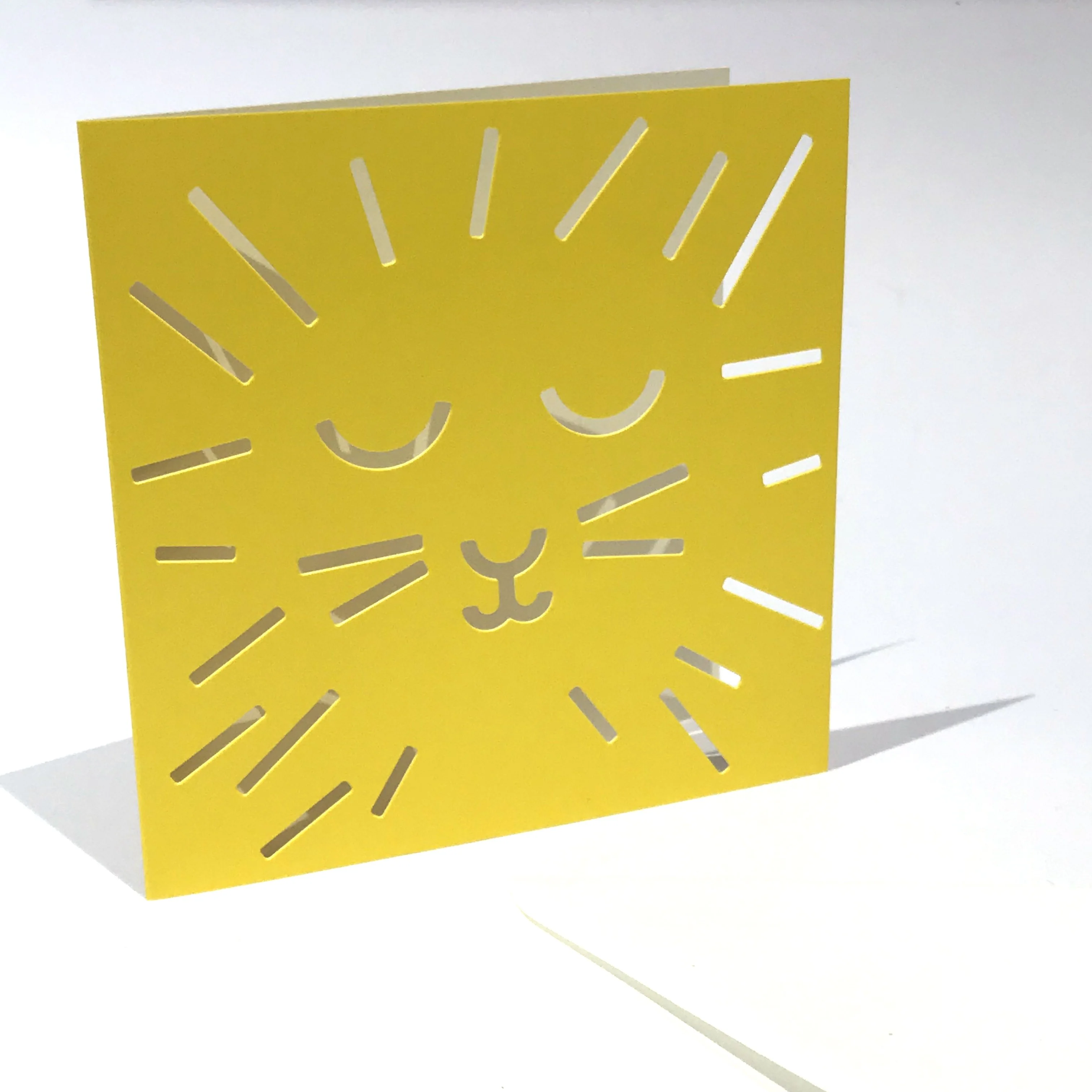 Löwe Cut Out Karte