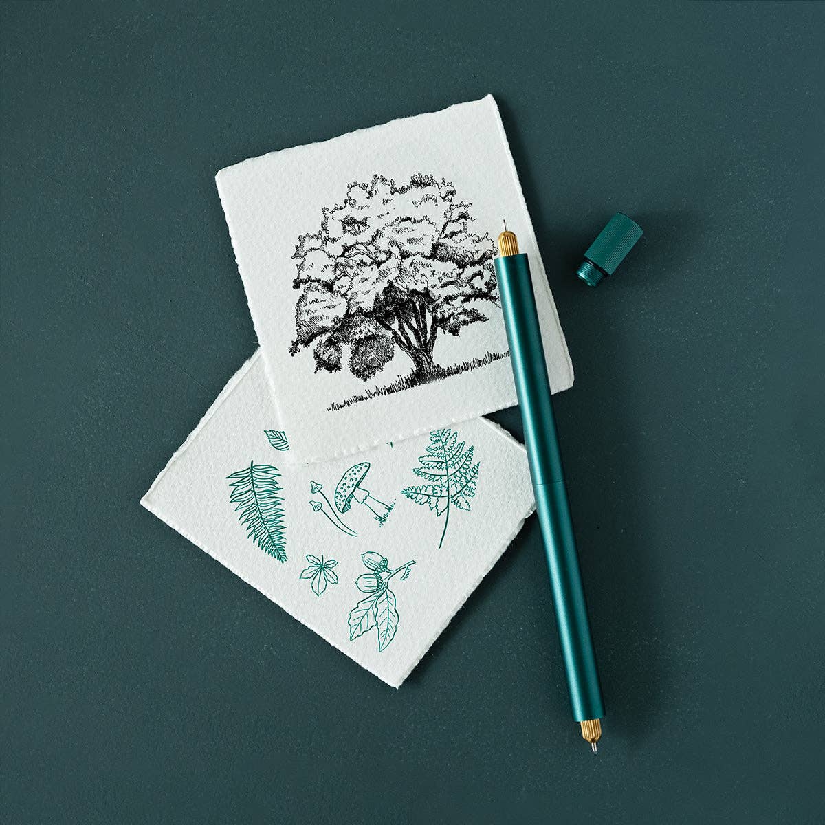 Lumos Pro - Refillable Multi-Tip Pen: Ivy / Duo Tip - Image 3