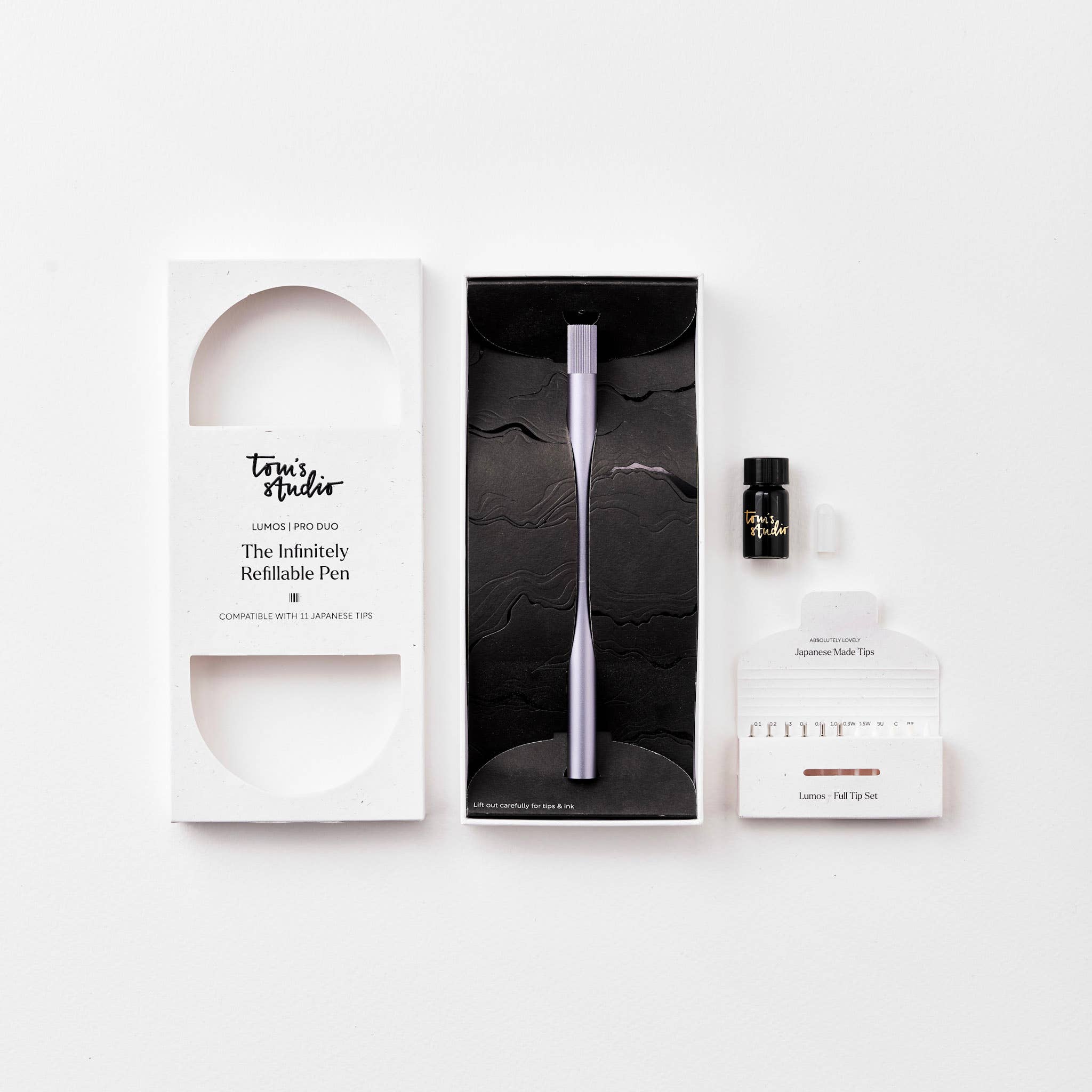 Lumos Pro - Refillable Multi-Tip Pen: Midnight / Duo Tip - Image 13