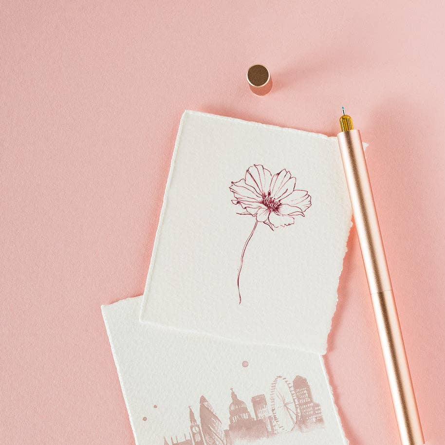 Lumos Pro - Refillable Multi-Tip Pen: Rose Gold - Blush / Single Tip - Image 3