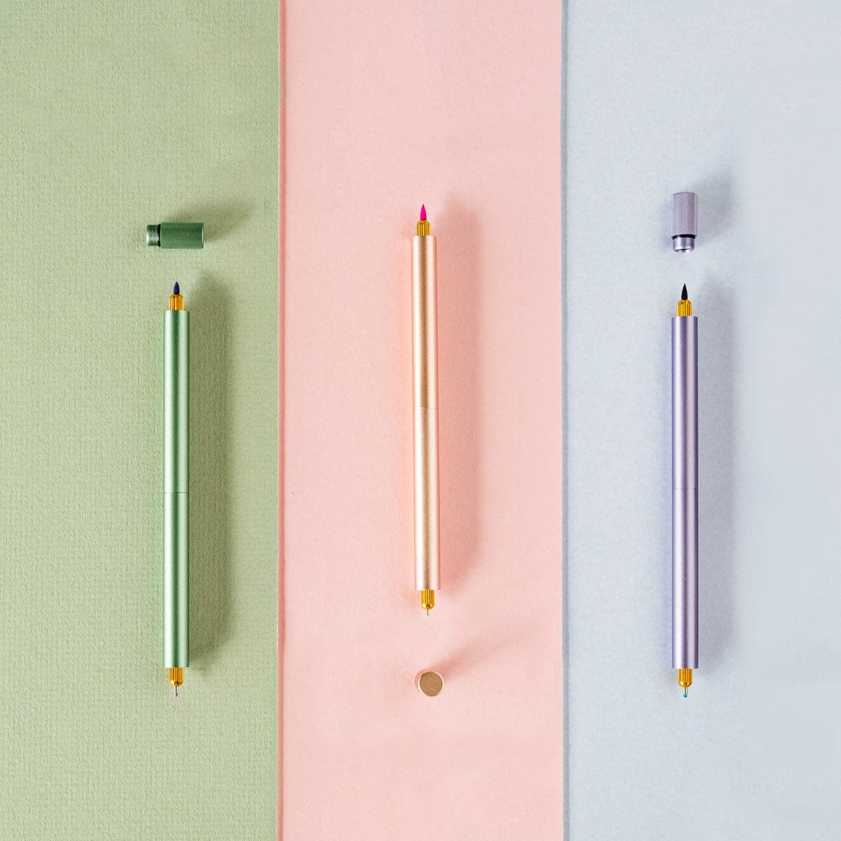 Lumos Pro - Refillable Multi-Tip Pen: Sage / Duo Tip - Image 3