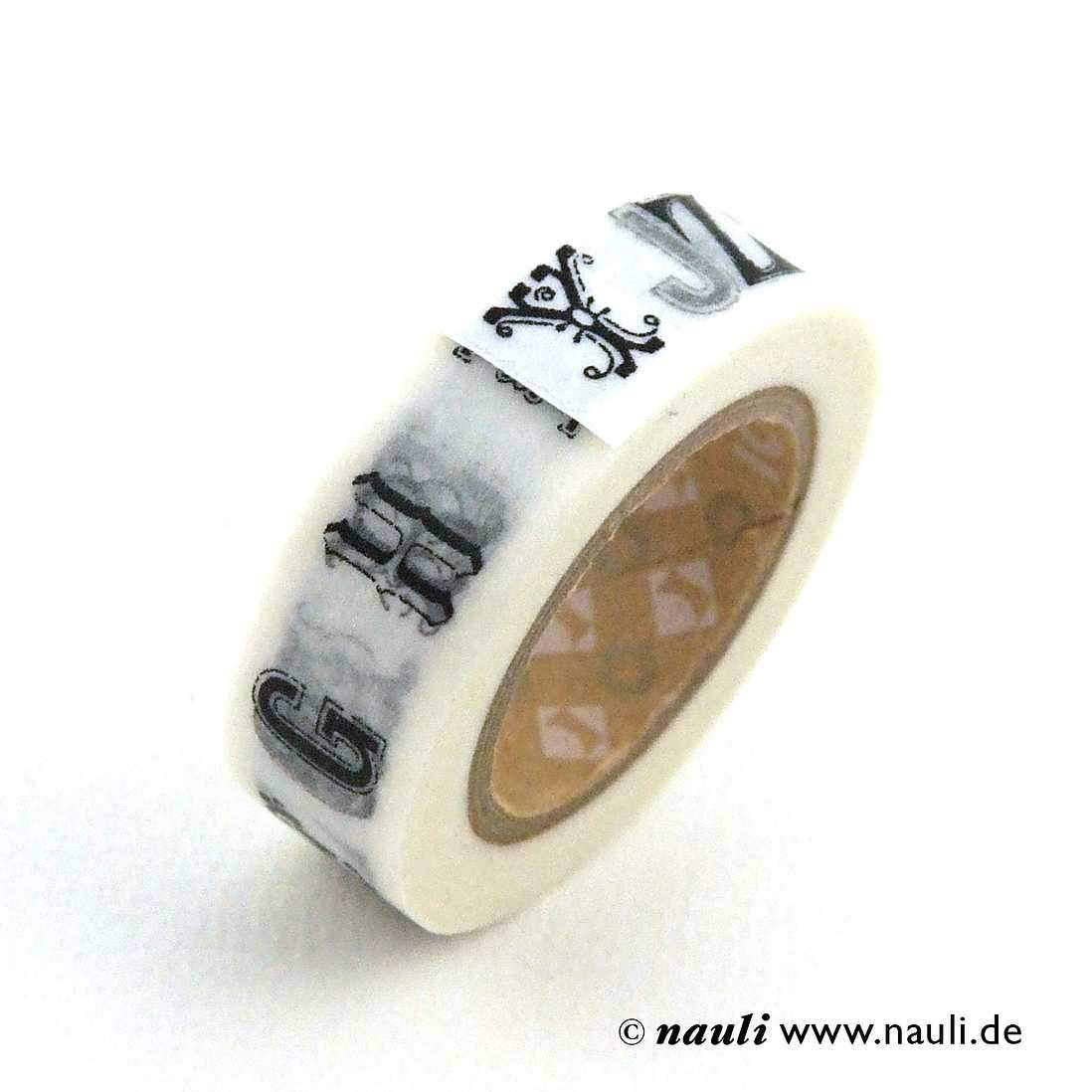 Masking Tape mit schwarzem Alphabet - Image 3