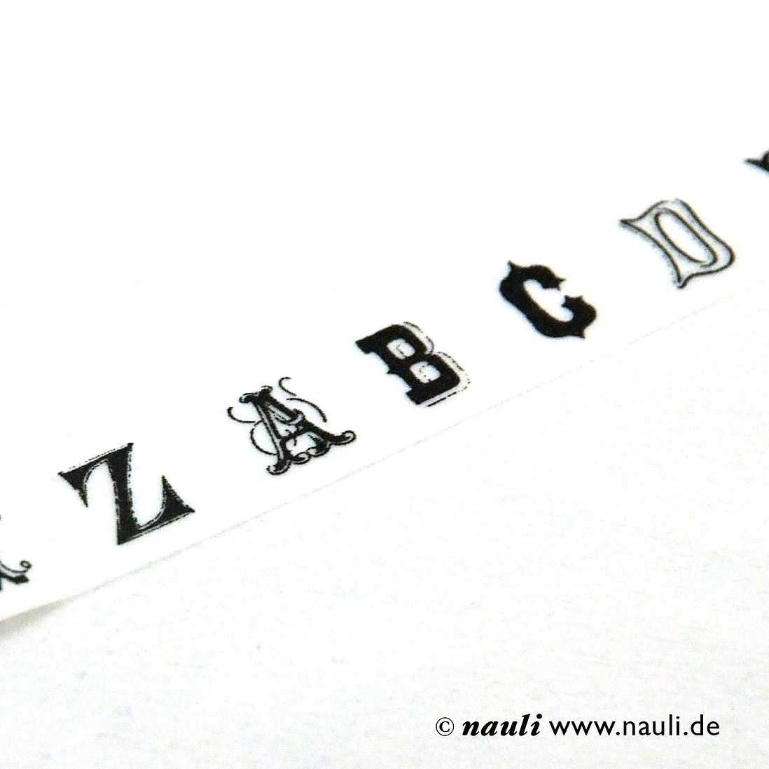 Masking Tape mit schwarzem Alphabet - Image 4