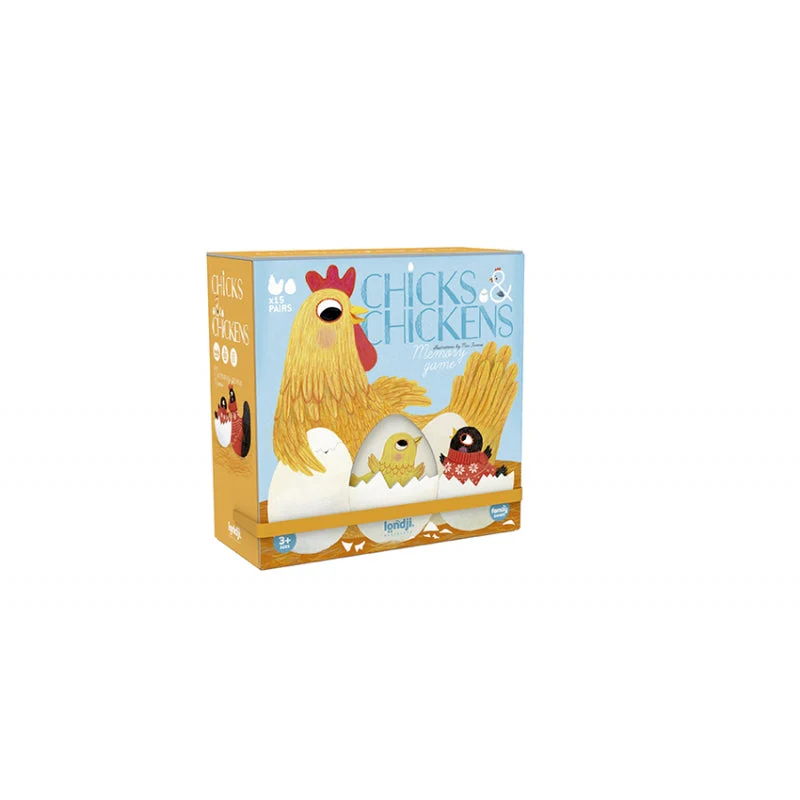 Memo Spiel - Hühner - CHICKS AND CHICKENS
