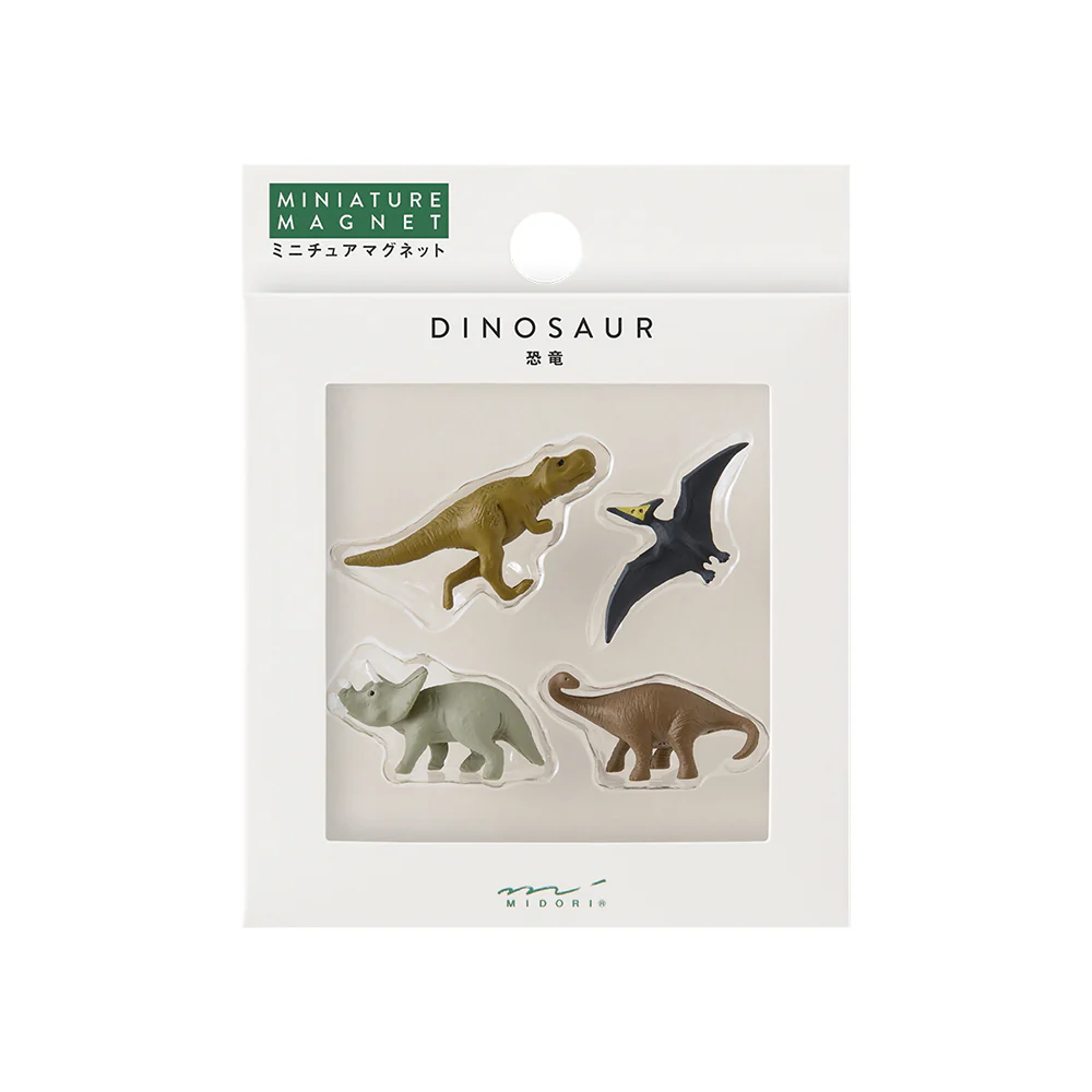 Mini Magnete 4er-Set Dinosaurier