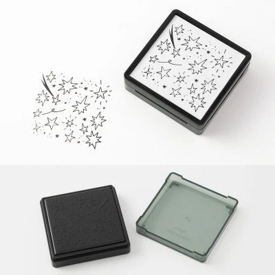 Midori pre-inked Stamp - Sterne - Stempel zum Kolorieren - Image 4