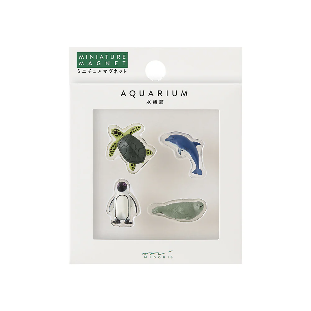 Mini Magnete 4er- Set Aquarium