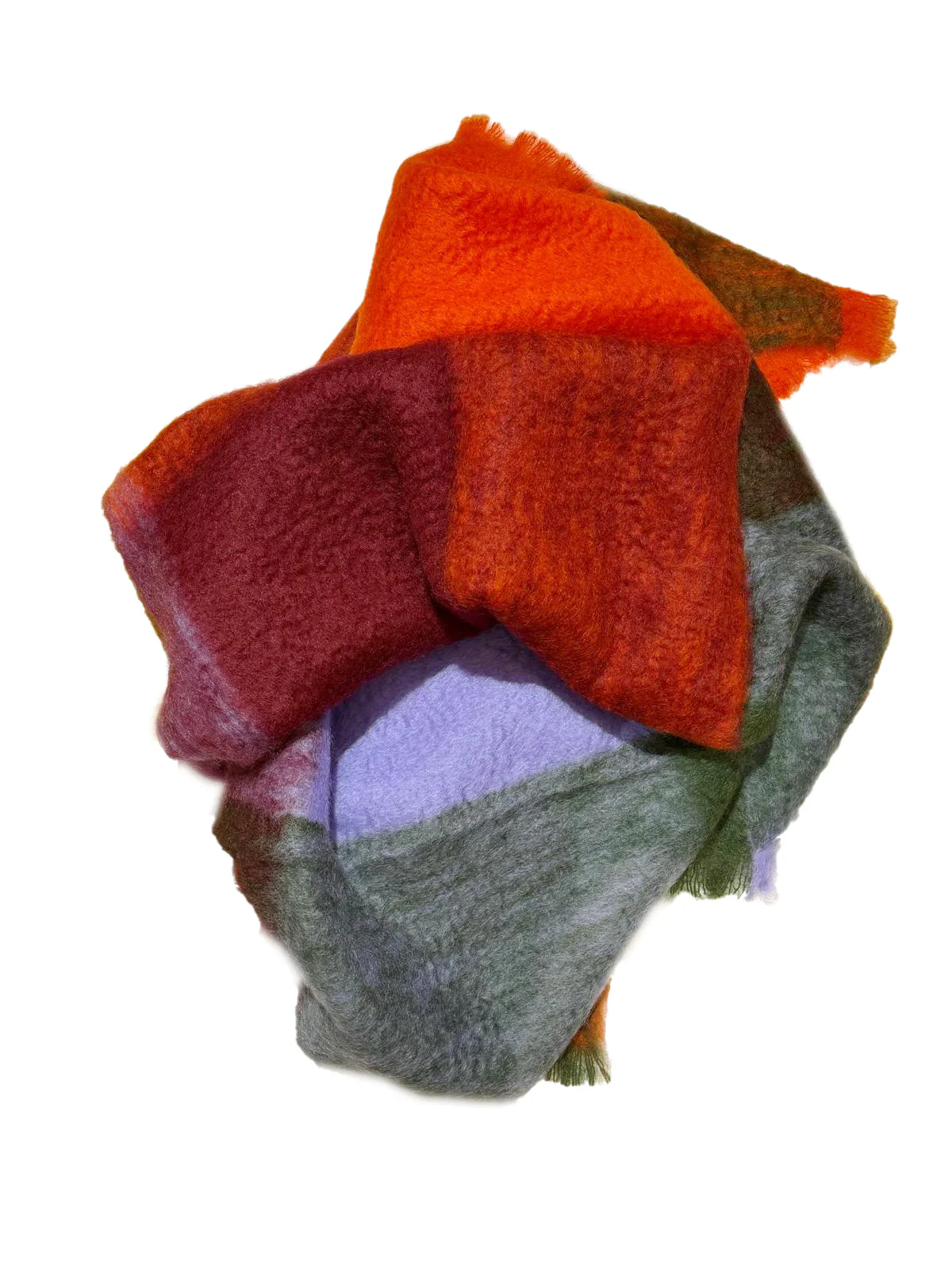 Mohair Decke - 130x200cm | rot burgundy lila grün - Image 4