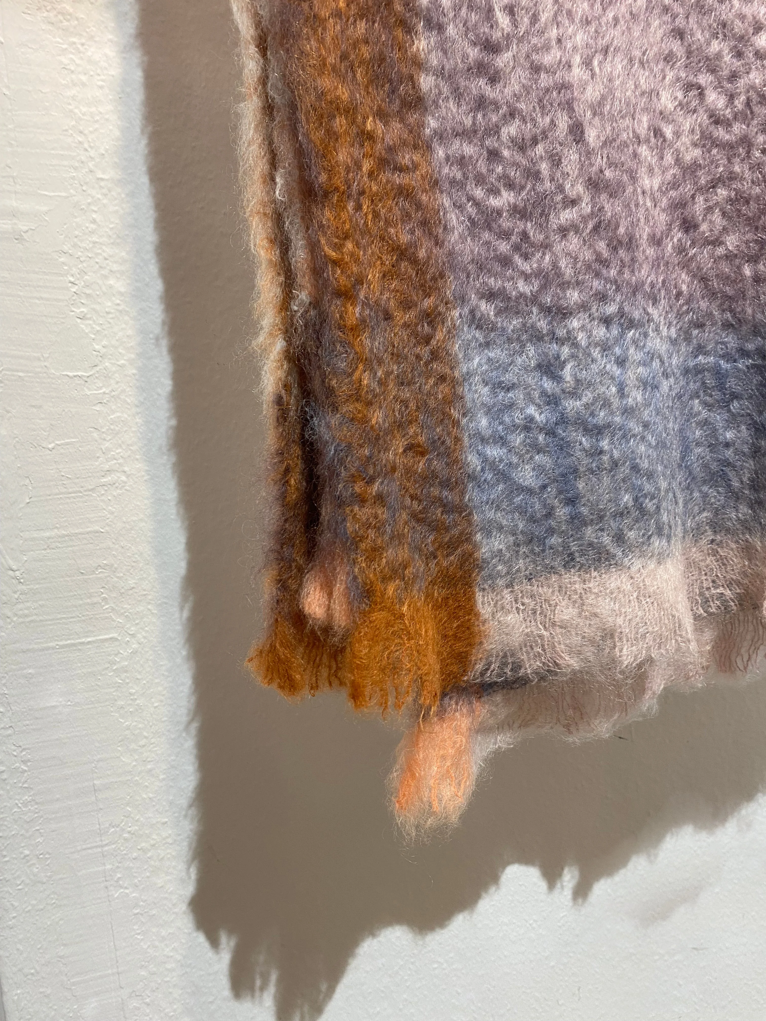 Mohair Decke ROZCO 130 x 200cm in Erd- und Eisfarben - Image 5