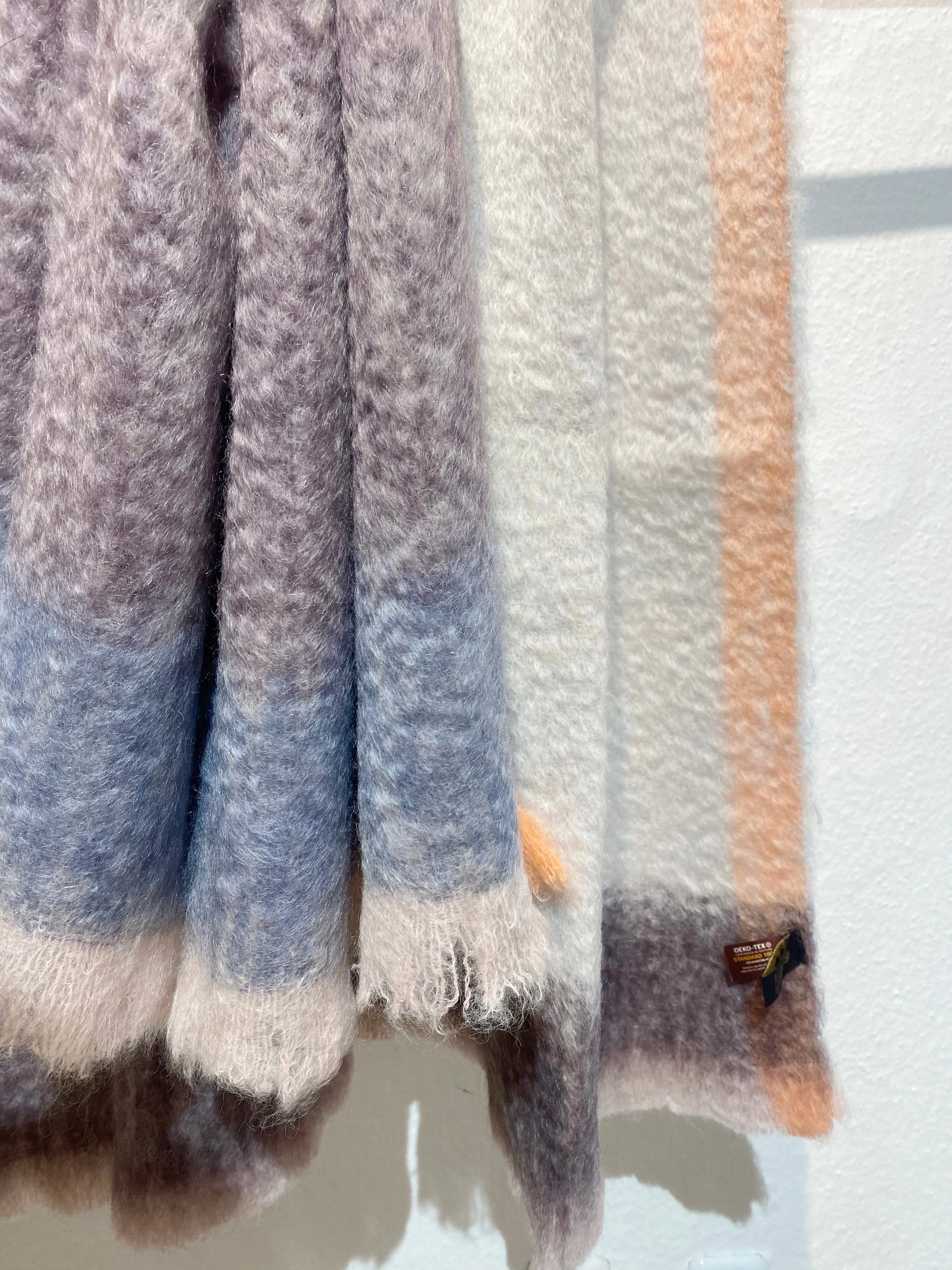 Mohair Decke ROZCO 130 x 200cm in Erd- und Eisfarben - Image 6
