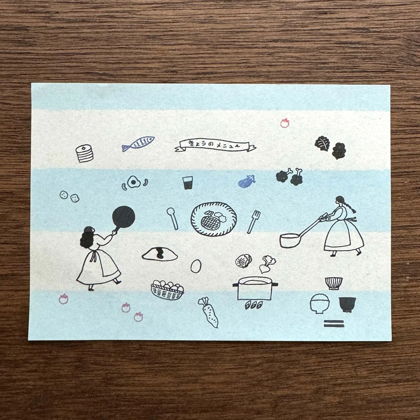 necktie × mizushima JIZAI Clear Stamp BOX Motif set Everyday Meals - Image 4