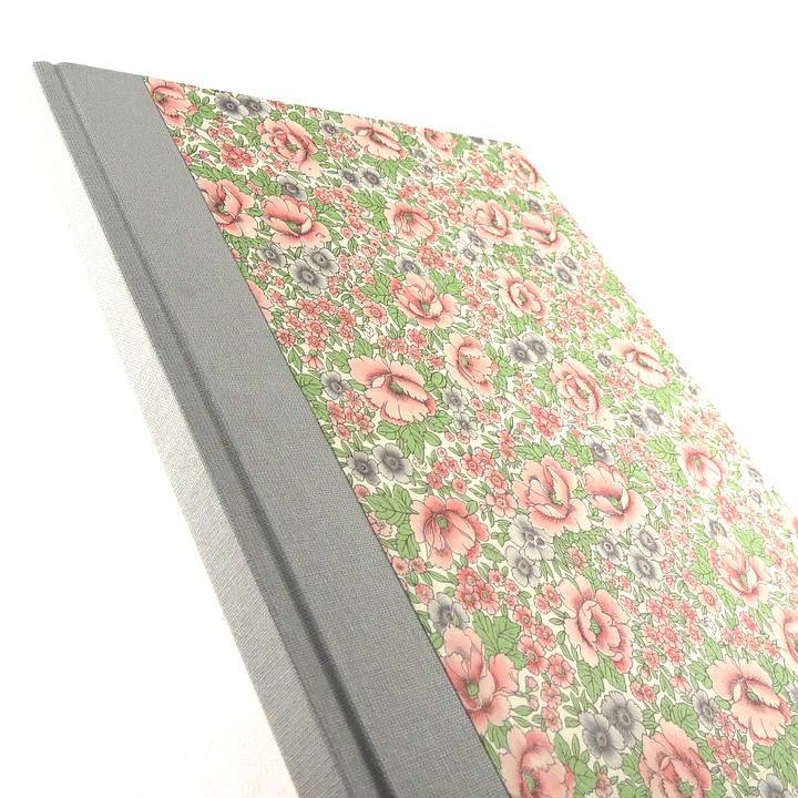 Notizbuch DIN A5 Blumenwiese grau rosa - Image 3