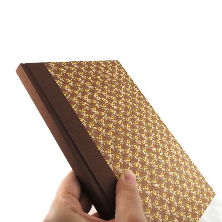 Notizbuch DIN A5 Olivenzweige braun senfgelb - Image 4