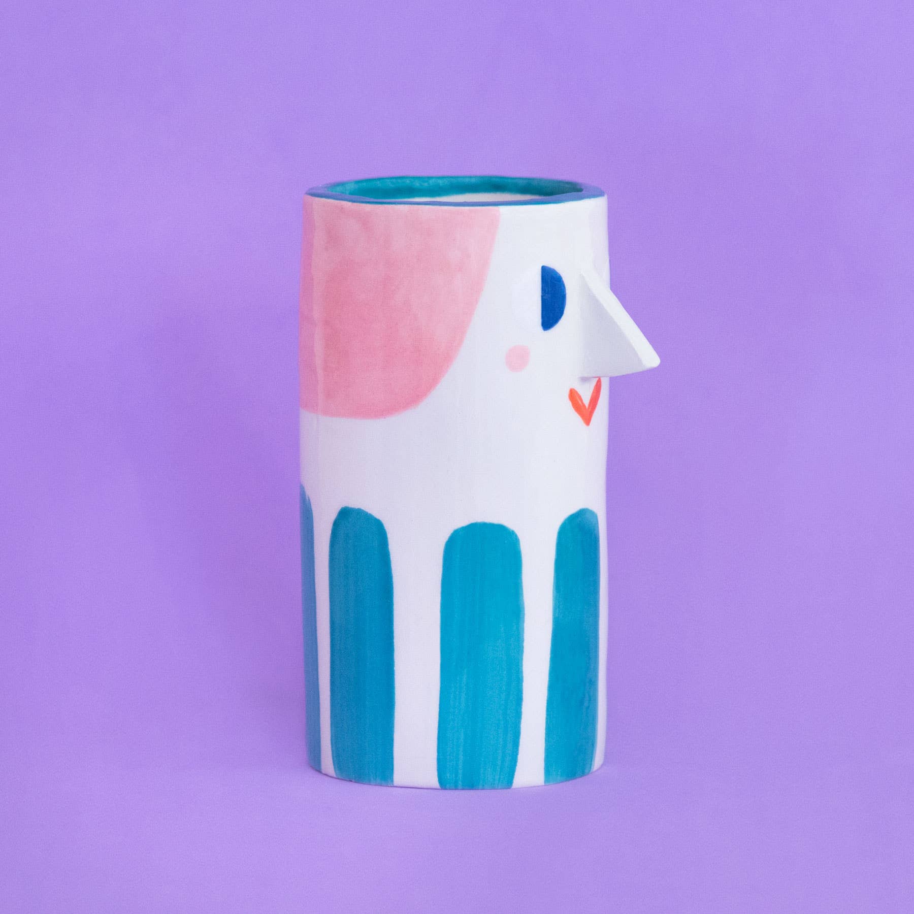 Vase | Ordnungshelfer Mädchen mit türkisen Streifen - Image 3