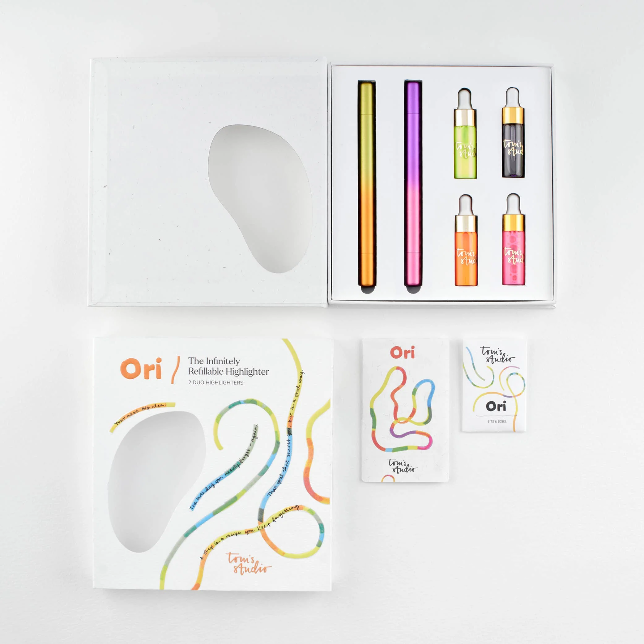 Ori Textmarker 2-er Set | Orange / Yellow + Blue / Green - Image 11