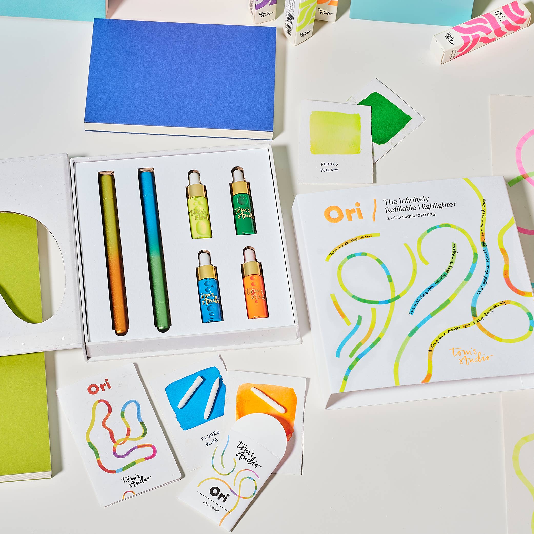 Ori Textmarker 2-er Set | Blue / Green + Pink / Purple - Image 5
