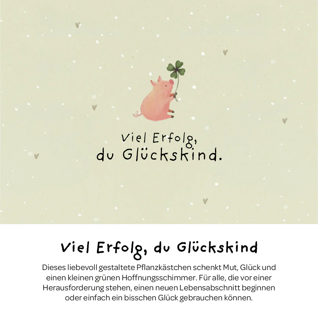 Pflanzkästchen - Viel Erfolg du Glückskind - Image 2