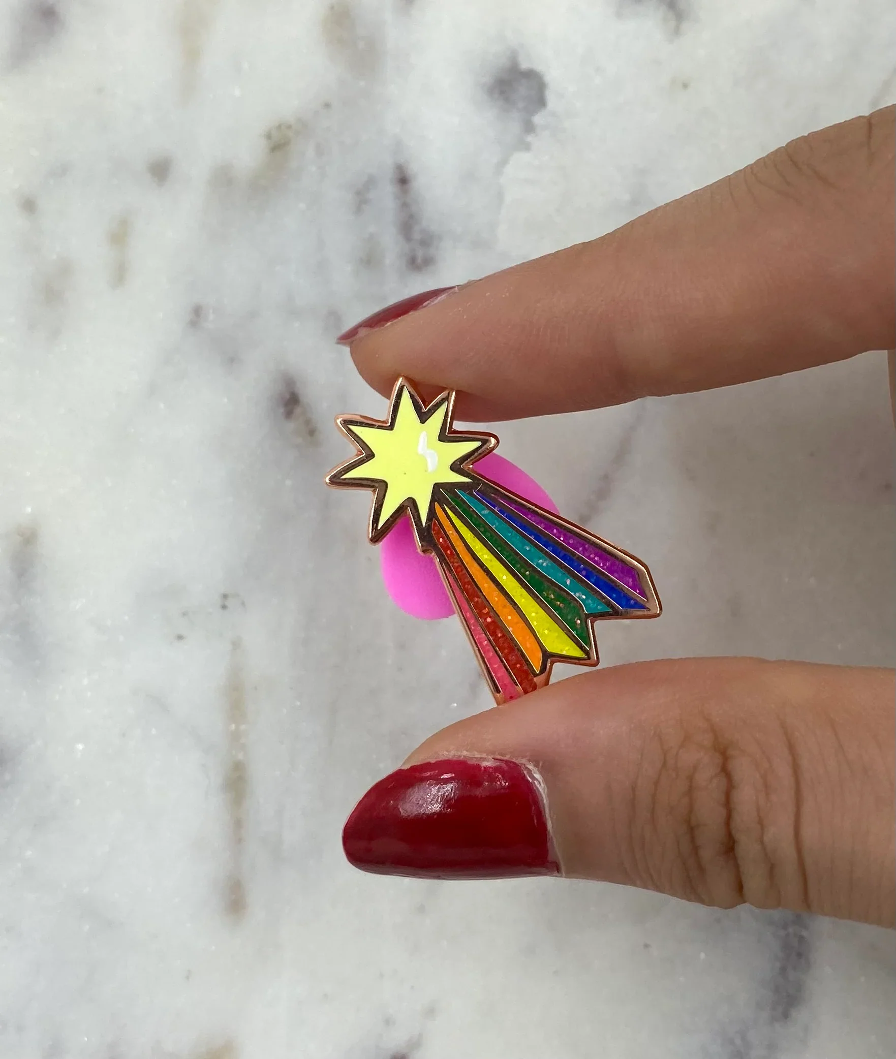 Pin | Sternschnuppe - Shooting Star | Phosphoreszierend - Image 3