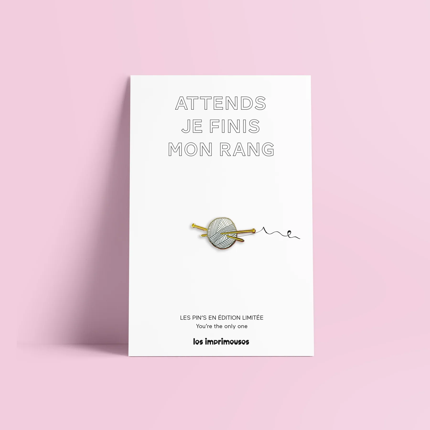 Pin | Tricot - Attends je finis mon rang | Wollknäul