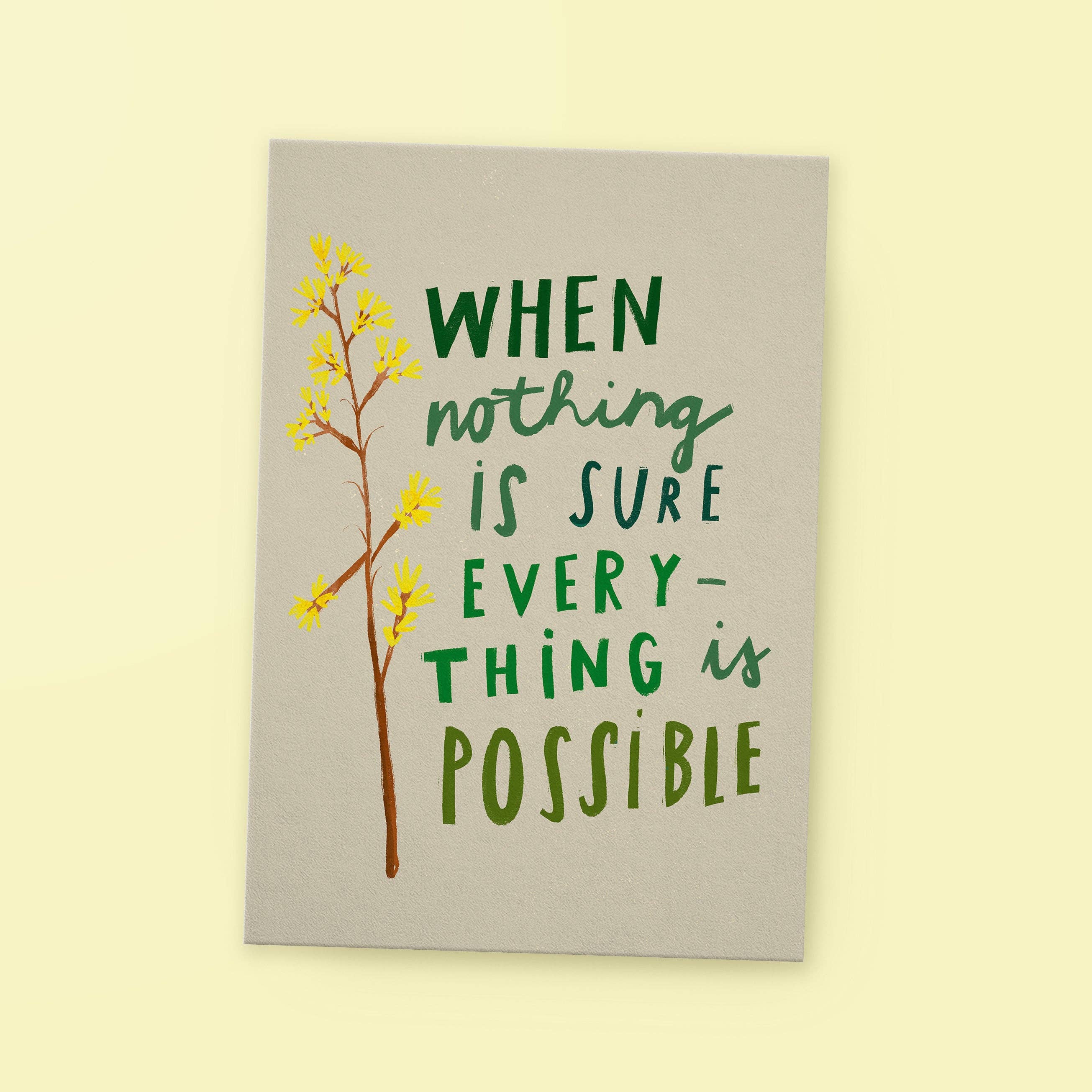 Postkarte “Everything is possible”