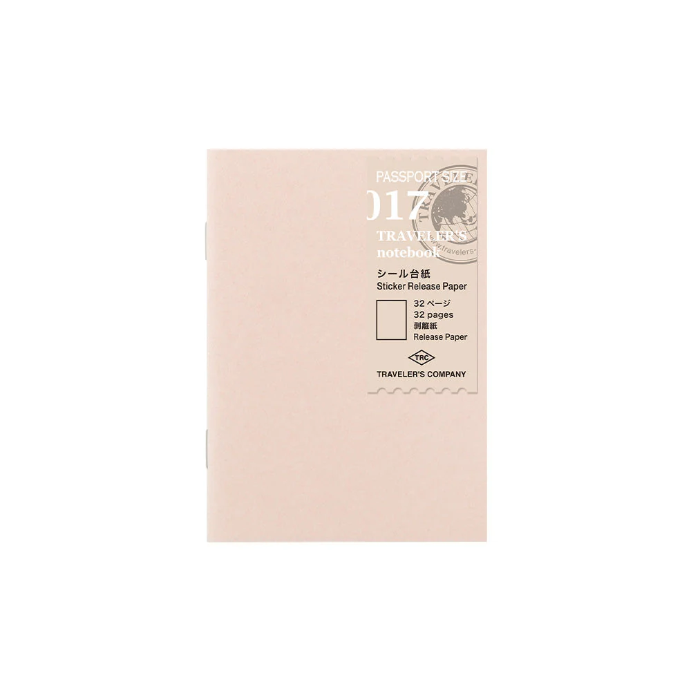 TRAVELER'S notebook Paper Refill 017 passport size - Sticker Release Paper - Image 3