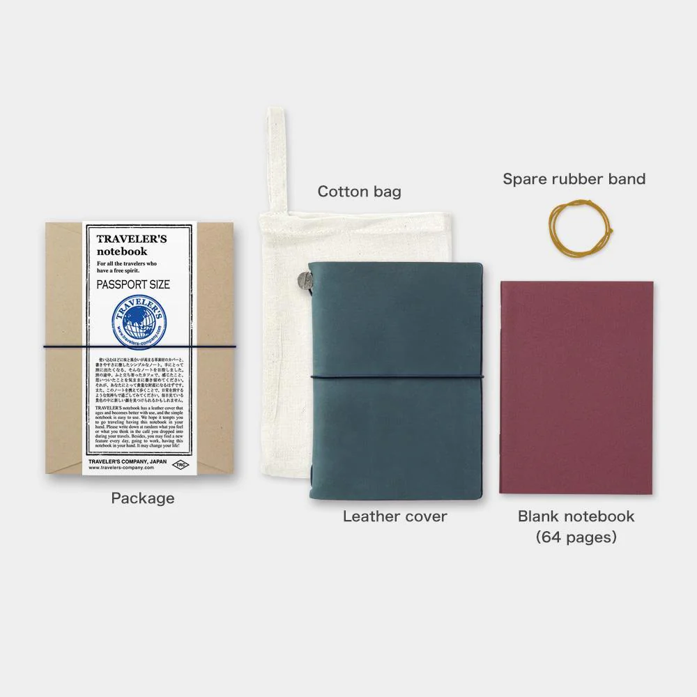 Reisenotizbuch "TRAVELER'S notebook" Passport Leder blau - Image 3