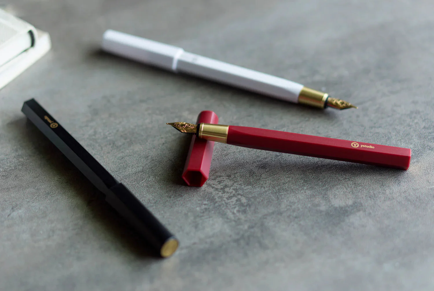 Resin Fountain Pen - Füller - rot - Image 5