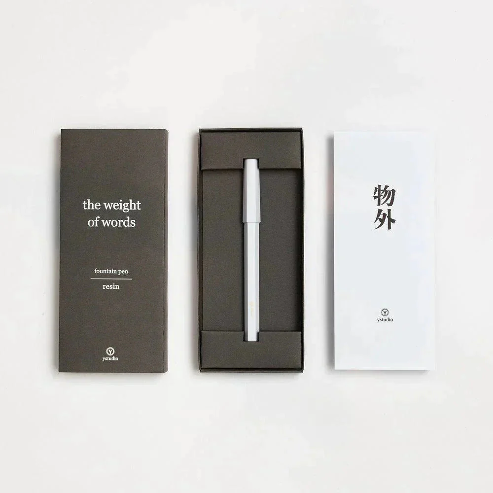 Resin Fountain Pen - Füller - weiß - Image 3
