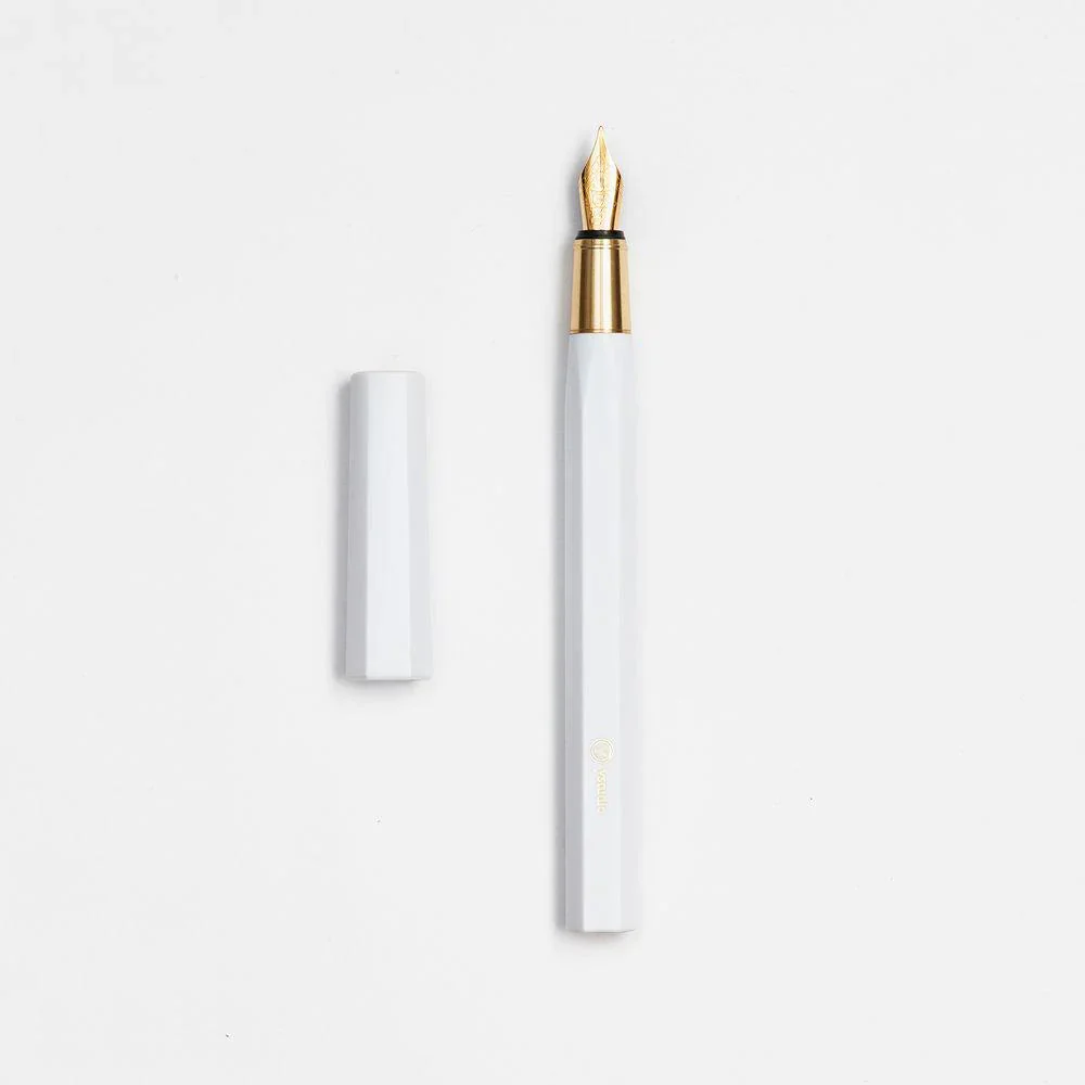 Resin Fountain Pen - Füller - weiß - Image 5