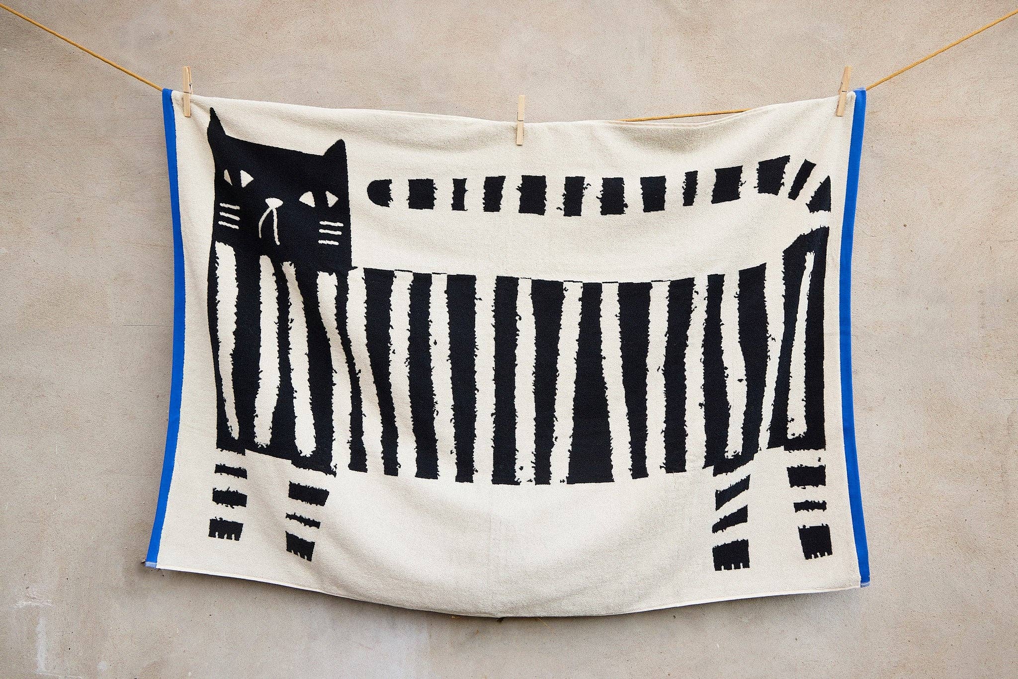 Riesenhandtuch Lazy Cat | 100cm x 150cm - Image 2