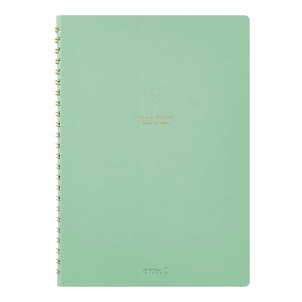 Ring Notebook DIN A5 | Color Dot Grid Green
