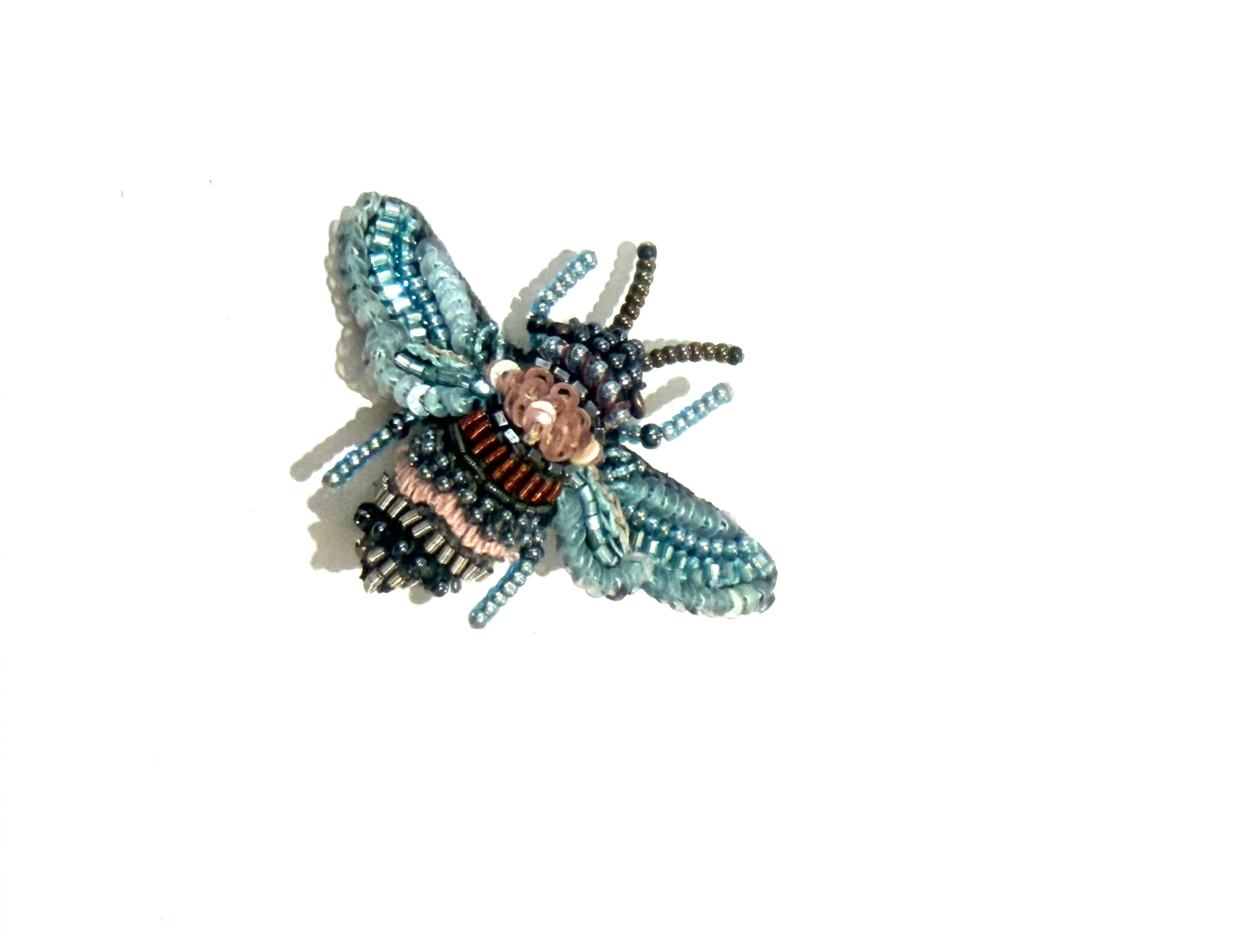 gestickte Brosche - Rose Bee - Image 2