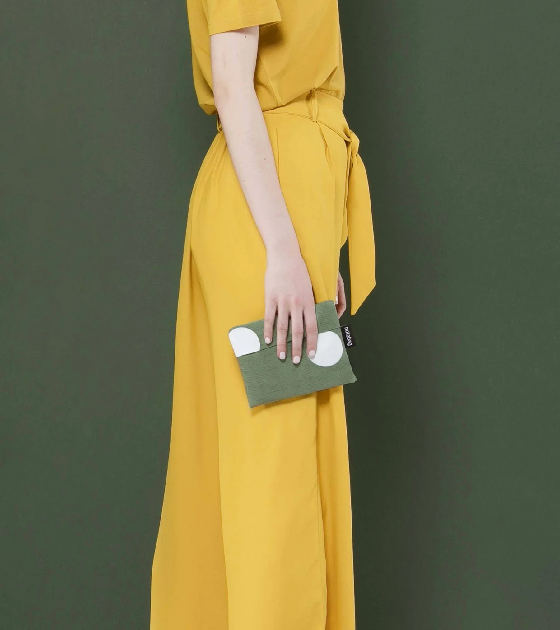 Rucksack / Tasche - Olive Dots - Image 4