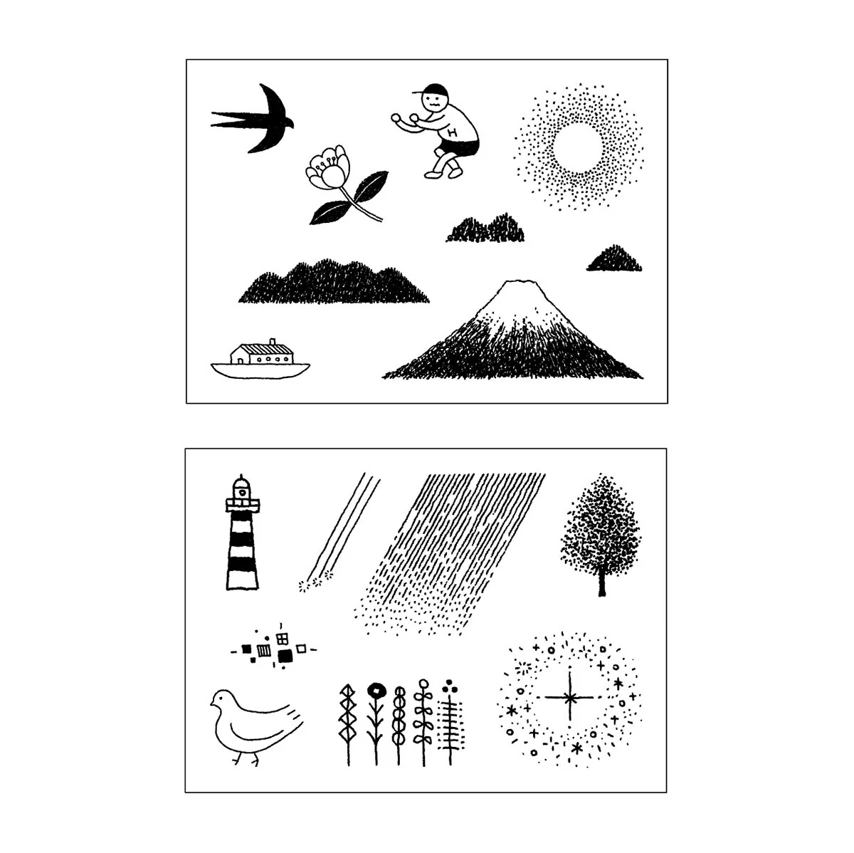 shunshun x mizushima JIZAI Clear Stamps BOX motif set JO-KEI - Image 9