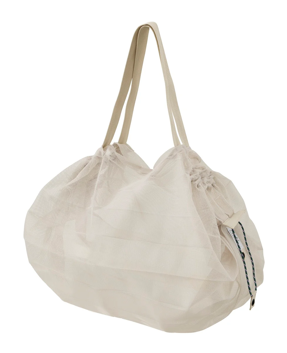 Shupatto Mesh Bag 25L Sand Beige | Japanische Falttasche